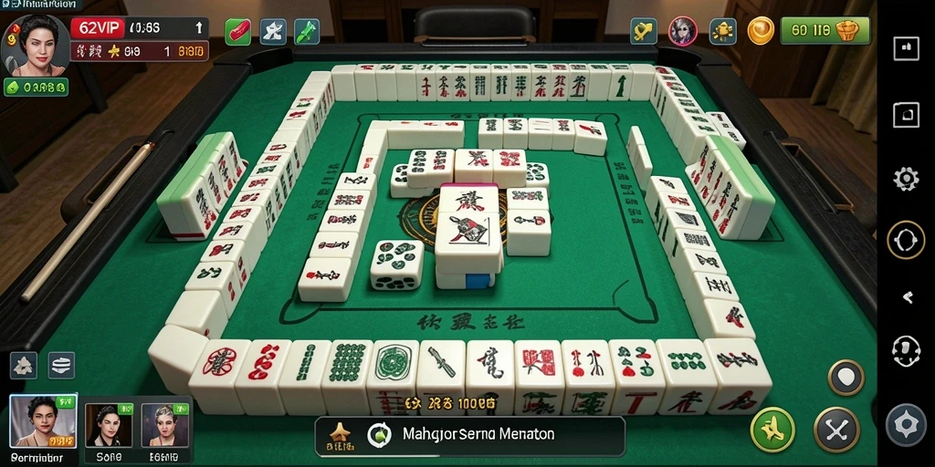 Tampilan gameplay Mahjong yang mengasyikkan dan menuntut strategi.