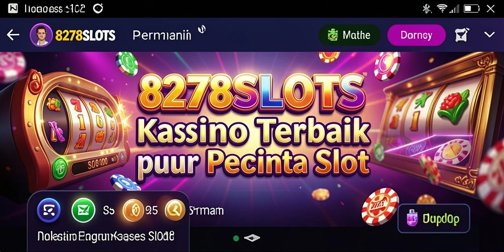 Tampilan gameplay menarik dari 8278SLOTS dengan beragam tema slot.