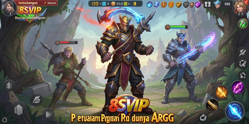 Gameplay seru dan dinamis dalam 8SVIP yang memukau.