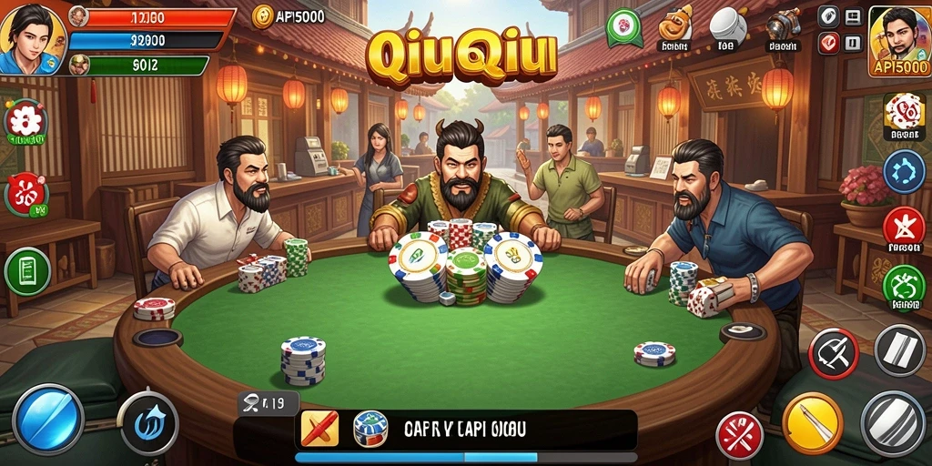 Tampilan gameplay QiuQiu yang seru dalam API5000.