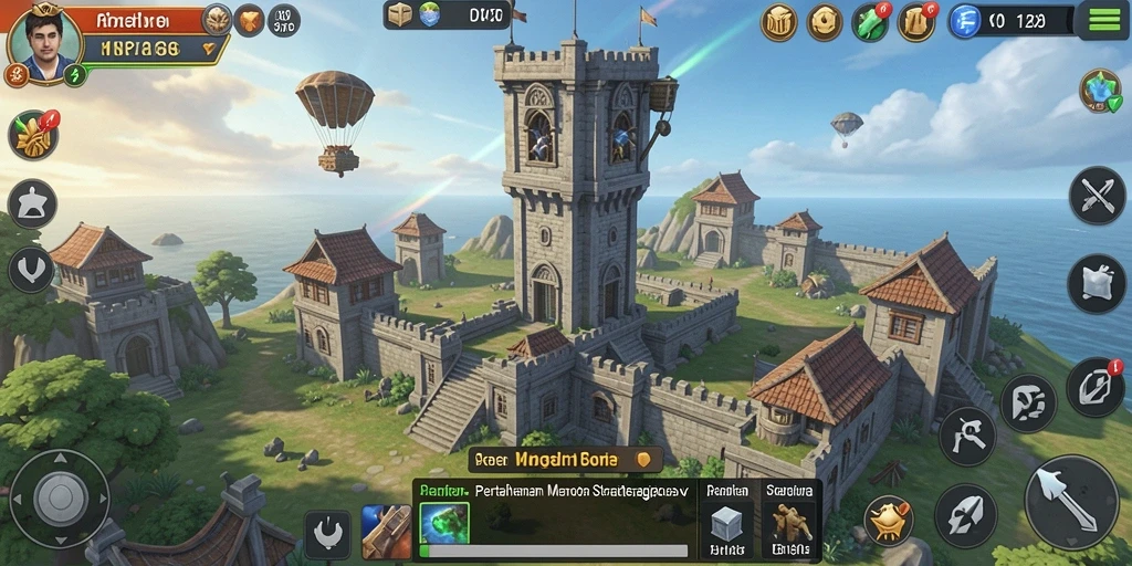 Tangkapan layar D06 yang menunjukkan aksi seru permainan Tower Defense.