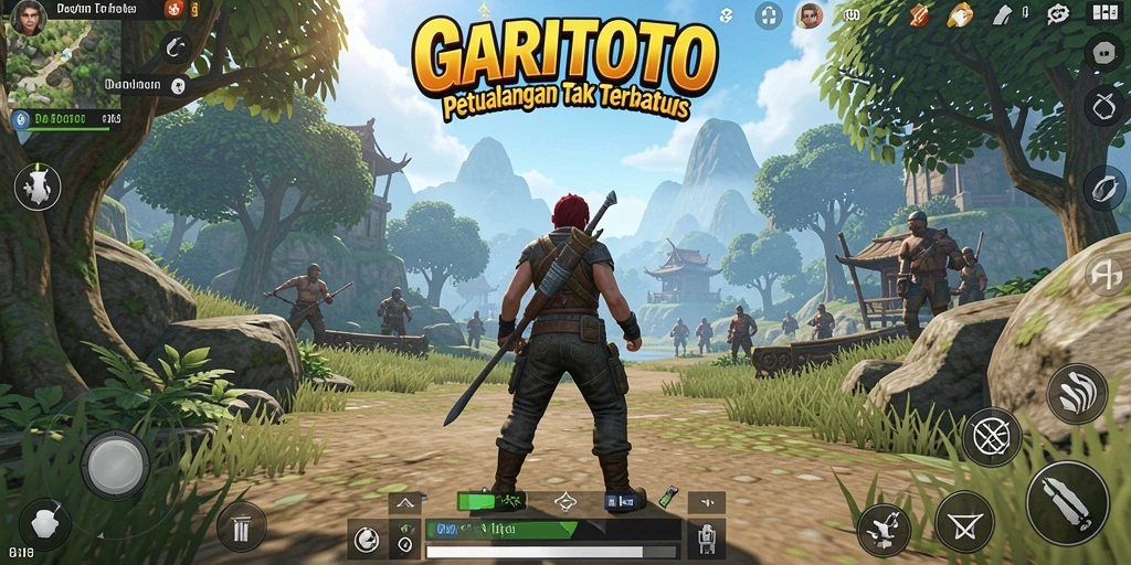 Tampilan gameplay yang menakjubkan dari GARITOTO di dunia terbuka.