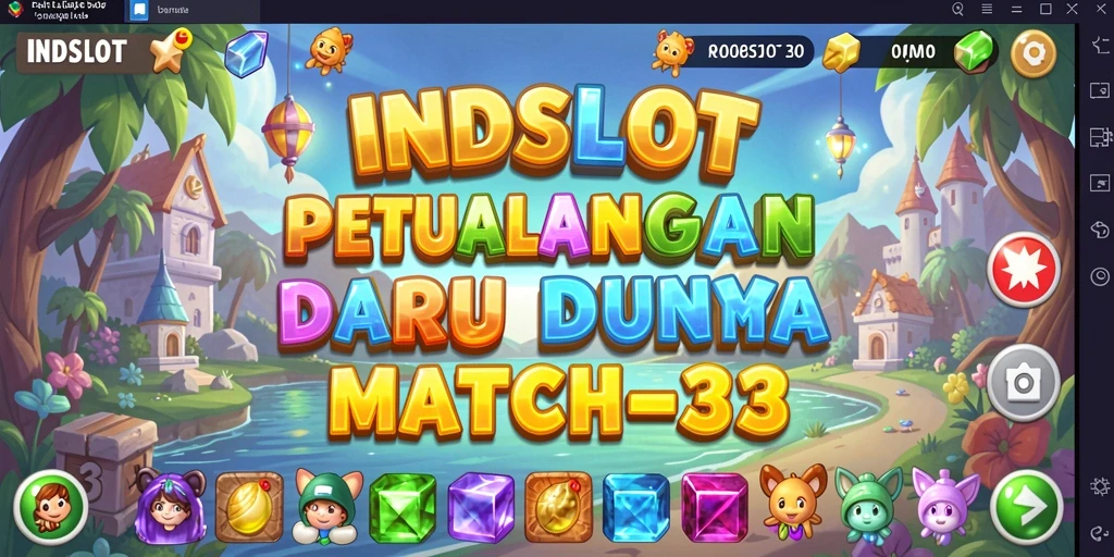 Tampilkan gameplay seru dari INDSLOT dalam aksi Match-3.