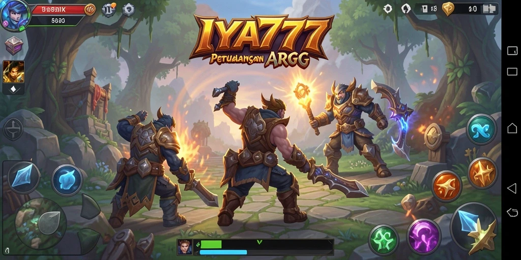 Screenshot gameplay ARPG IYA777 menampilkan combat dinamis yang mendebarkan.