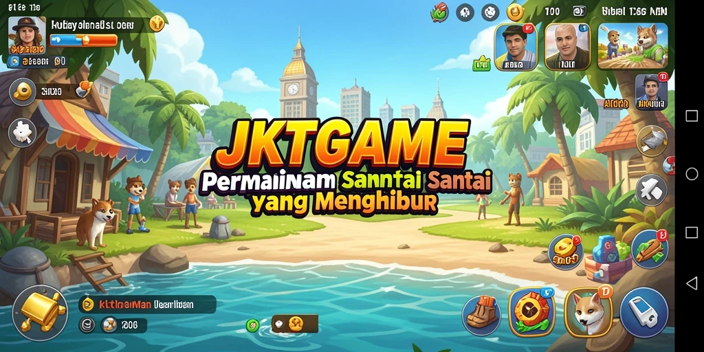 Tampilan gameplay JKTGAME yang menarik dan penuh warna.