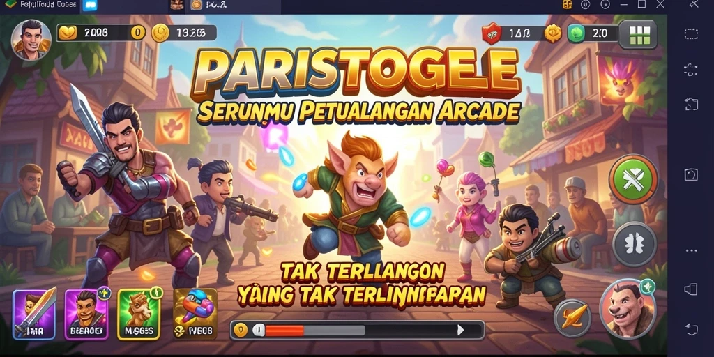 Tampilan gameplay seru dari PARISTOGEL dengan tantangan menarik.