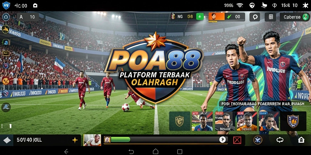 Screenshot utama POA88 menampilkan antarmuka taruhan olahraga yang menarik.