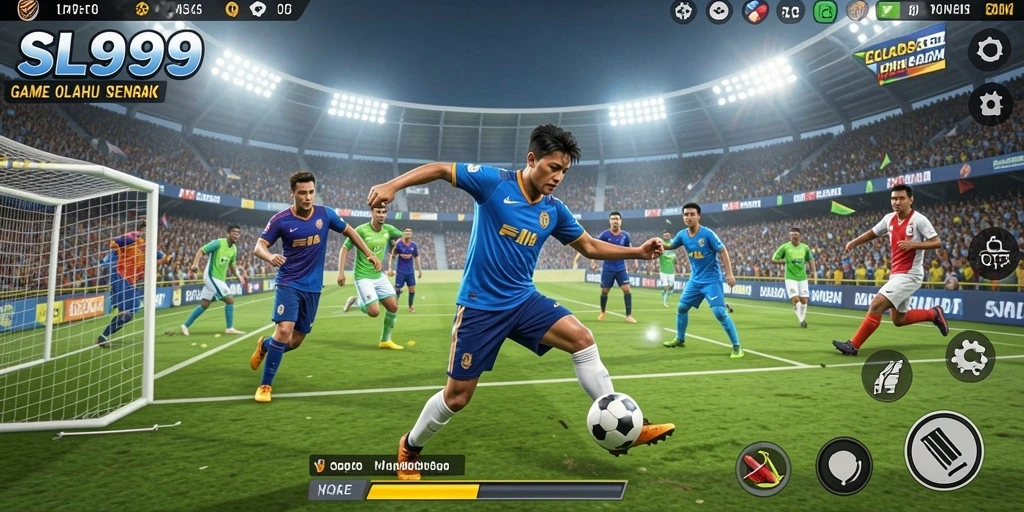 Tampilan gameplay SL999 yang mendebarkan dan penuh aksi olahraga.