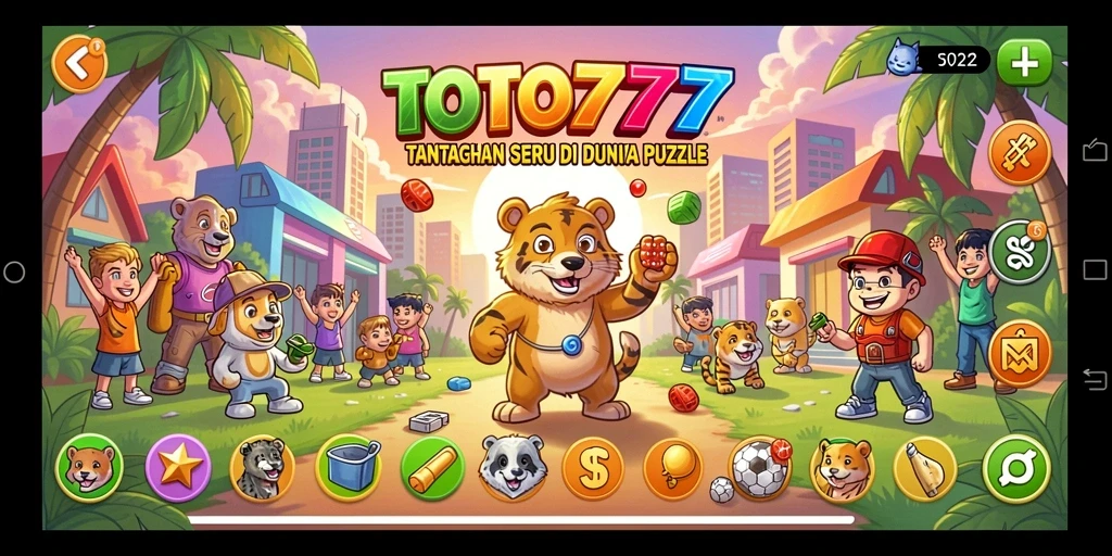 Tampilan gameplay TOTO777 dengan teka-teki yang menggugah selera.