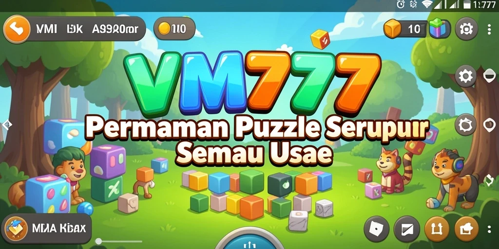 Tangkapan layar gameplay VM777 menampilkan tantangan Puzzle yang menarik.